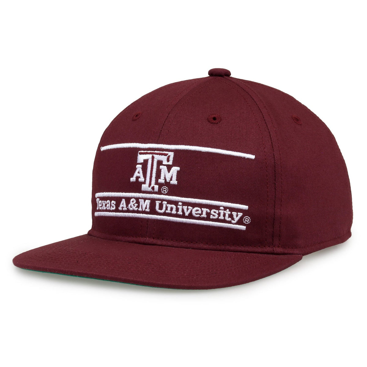 Texas A&M Aggies Retro Bar Snapback - Maroon, alternate view 1