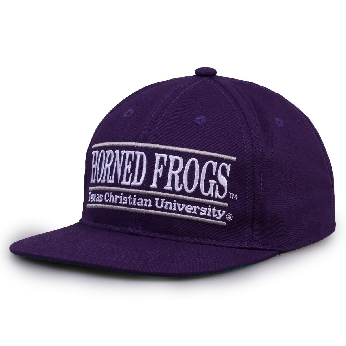 TCU Horned Frogs Retro Bar Snapback - Purple, alternate view 1