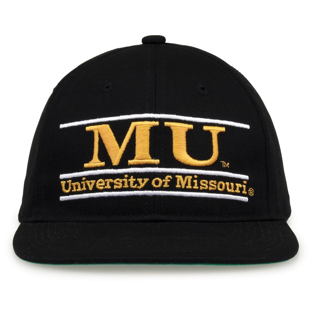 Missouri Tigers Retro Bar Snapback - Black, front view