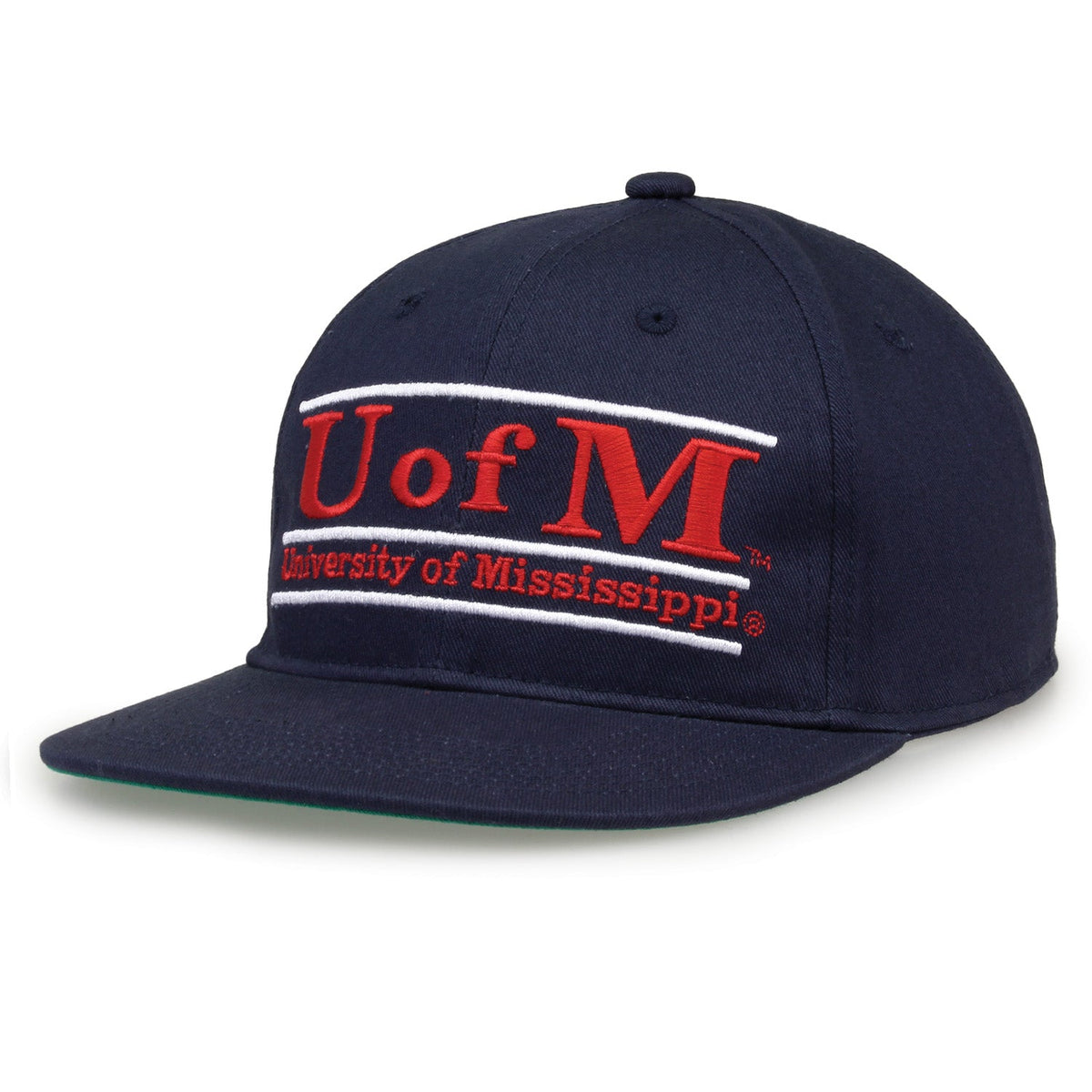 Ole Miss Rebels Retro Bar Snapback - Navy, alternate view 1