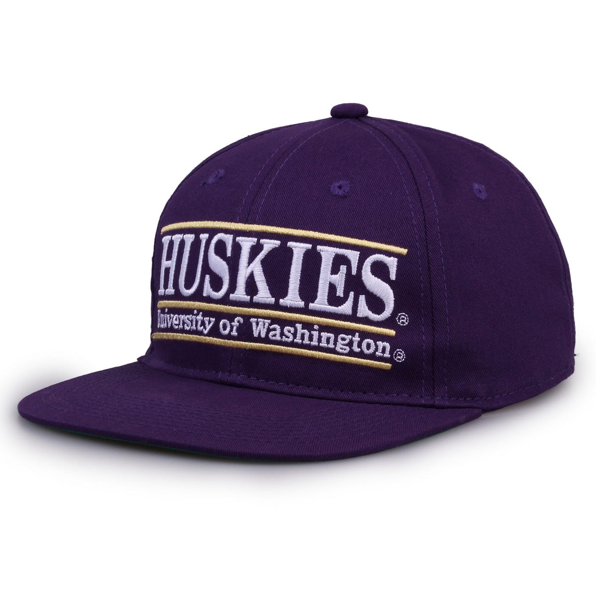 Washington Huskies Retro Bar Snapback - Purple, alternate view 1