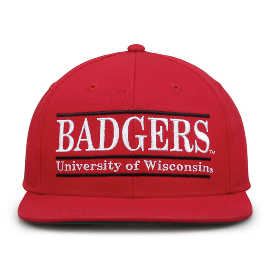 Wisconsin Retro Bar Snapback - Red