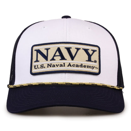 Navy Rope Trucker Hat