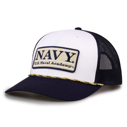 Navy Rope Trucker Hat