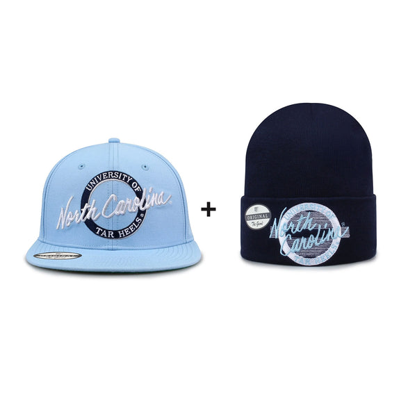 Bonnet (Beanie) North Carolina - Bleu, Noir, Blanc - Taille Unique - Neuf Avec étiquettes