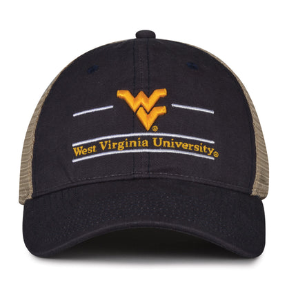 West Virginia Mountaineers trucker hat with mesh backing