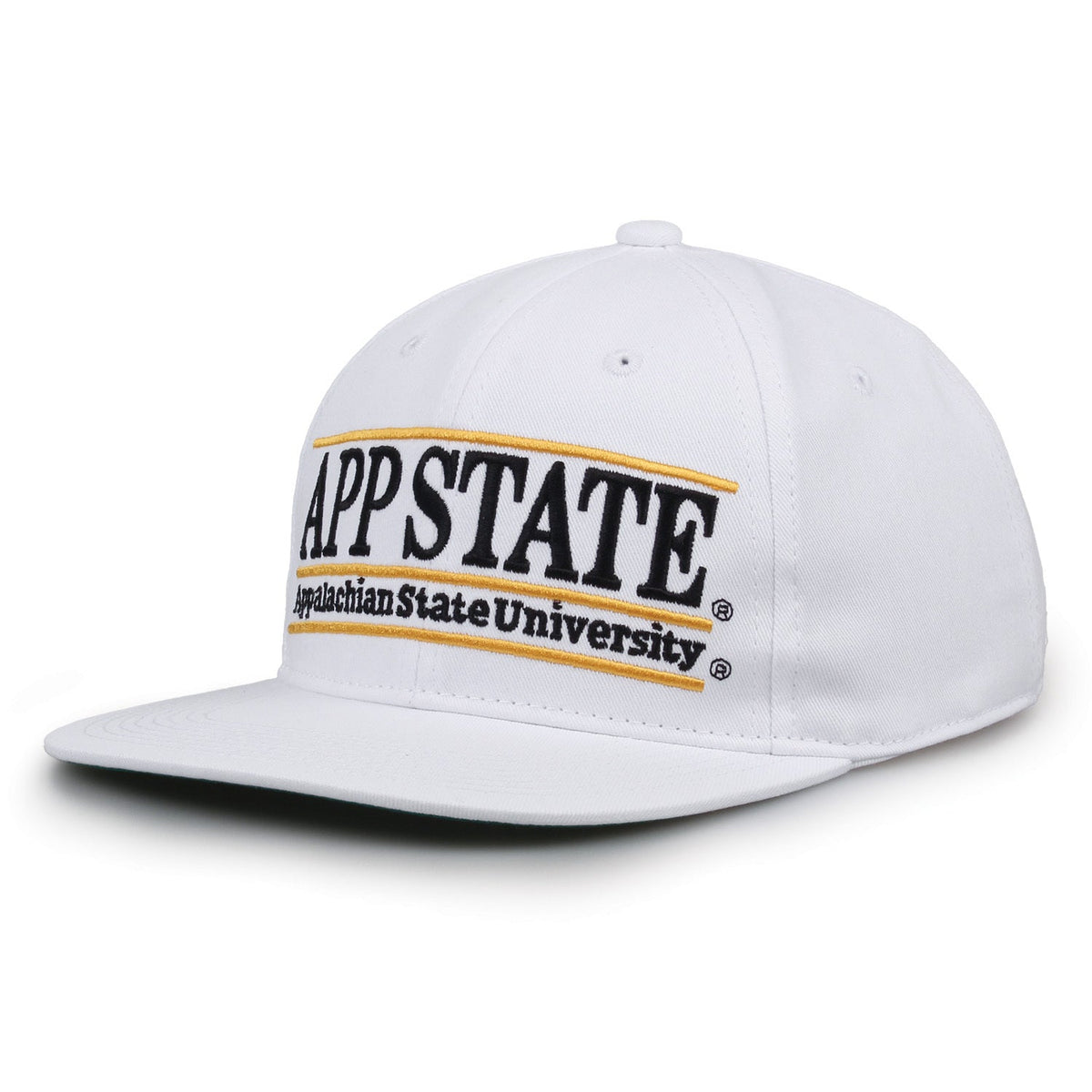 Appalachian State Mountaineers Retro Bar Snapback - White, alternate view 1