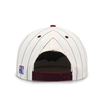 Texas A&M University Pinstripe Circle Design Snapback