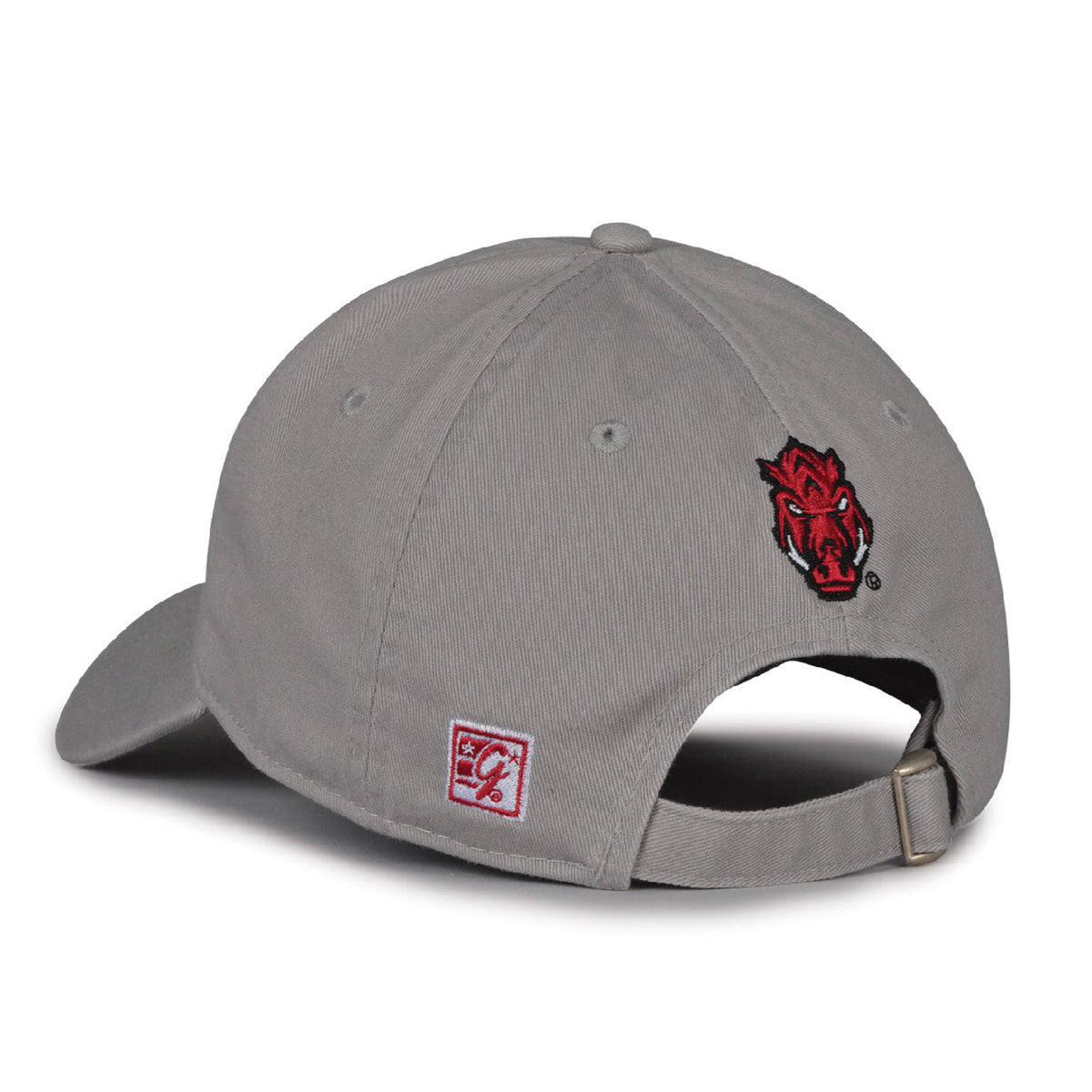 Arkansas Razorbacks Dad Cap - Light Grey, alternate view 2