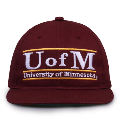 Minnesota Hat Retro Snapback Bar Design