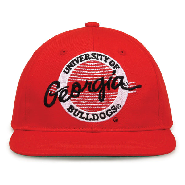 Georgia Retro Circle Snapback - Red