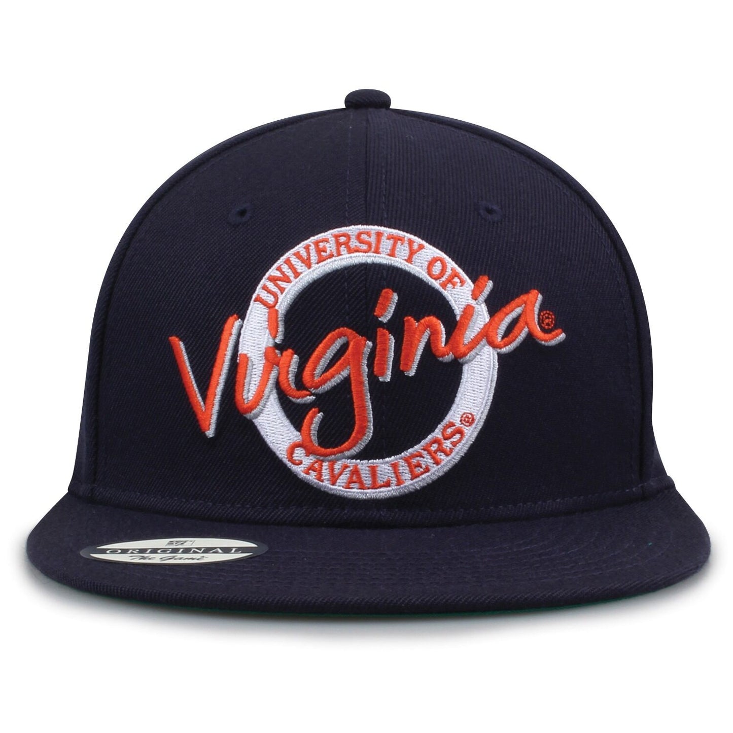 University Of Virginia Oversized Script Retro Circle Design