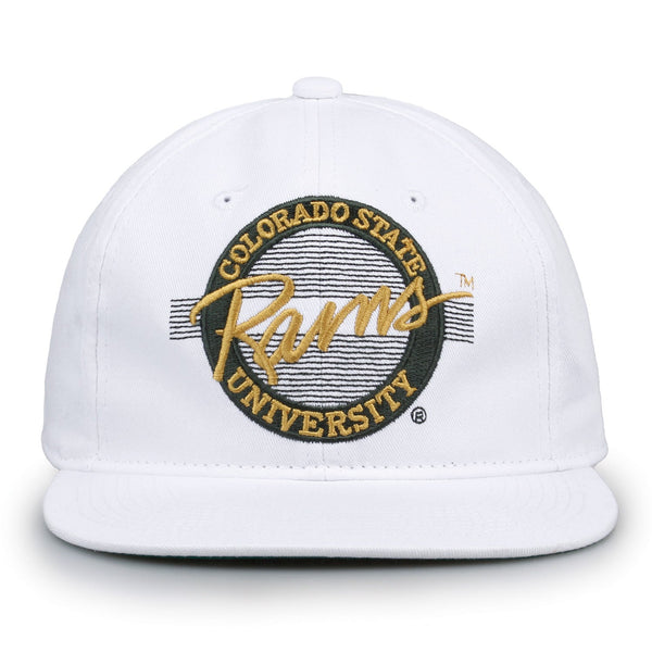 Colorado State Retro Circle Snapback - White