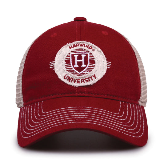 Harvard Trucker Hat Circle Design