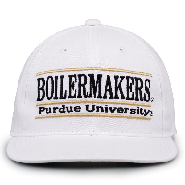 Purdue Retro Bar Snapback - White