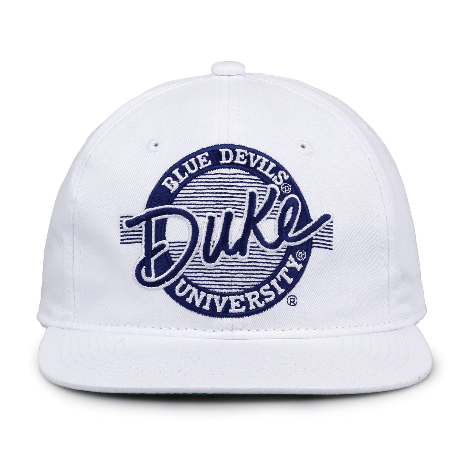 Duke Graduation Cap Duke Retro Circle Snapback – The Game Caps