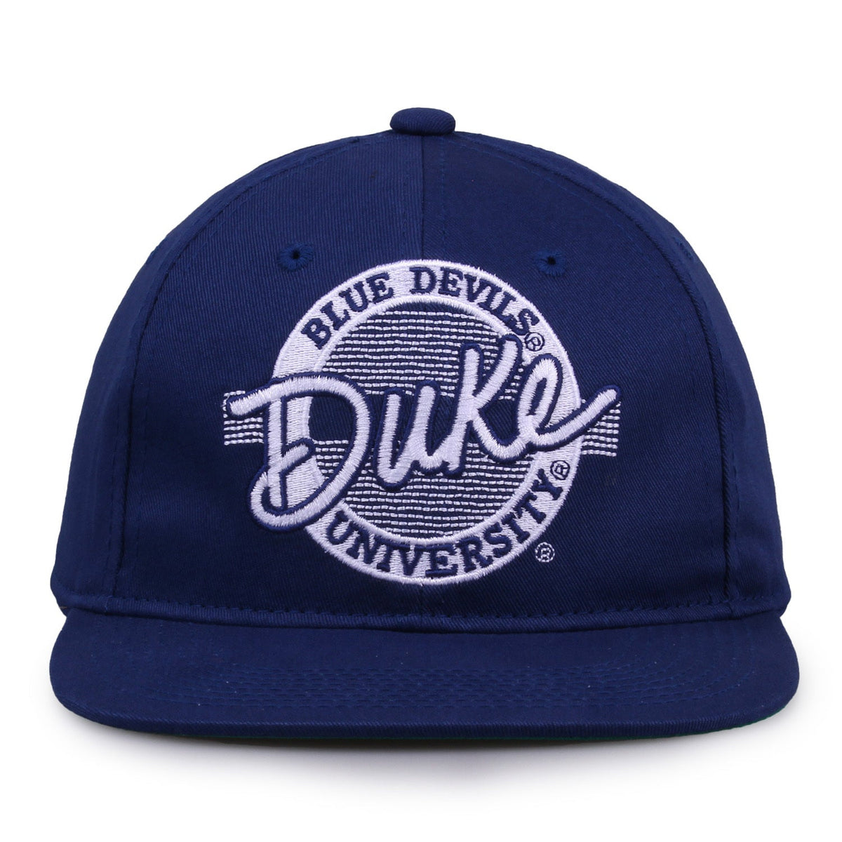 Duke Blue Devils Retro Circle Snapback - Royal, front view