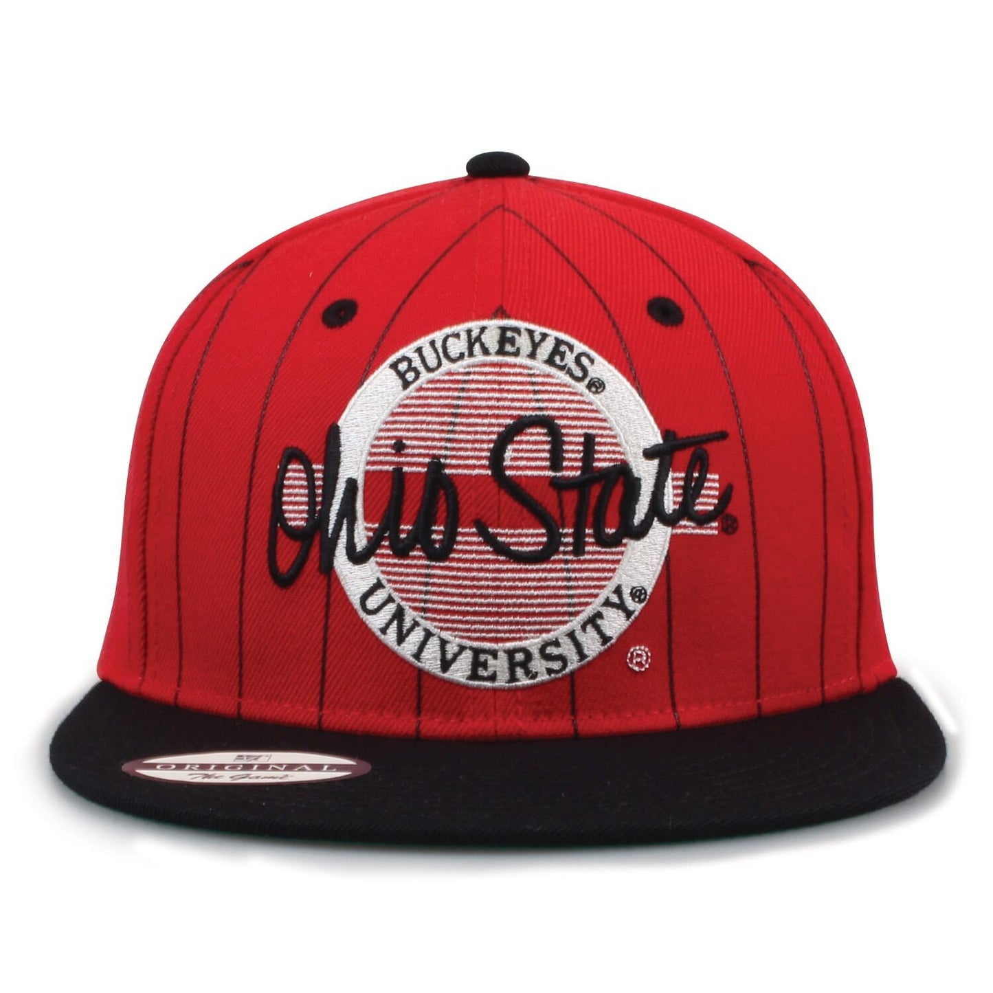 Ohio State University Pinstripe Circle Design Snapback