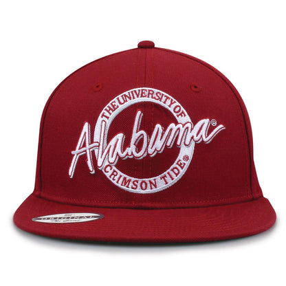 University of Alabama Oversized Script Retro Circle Design