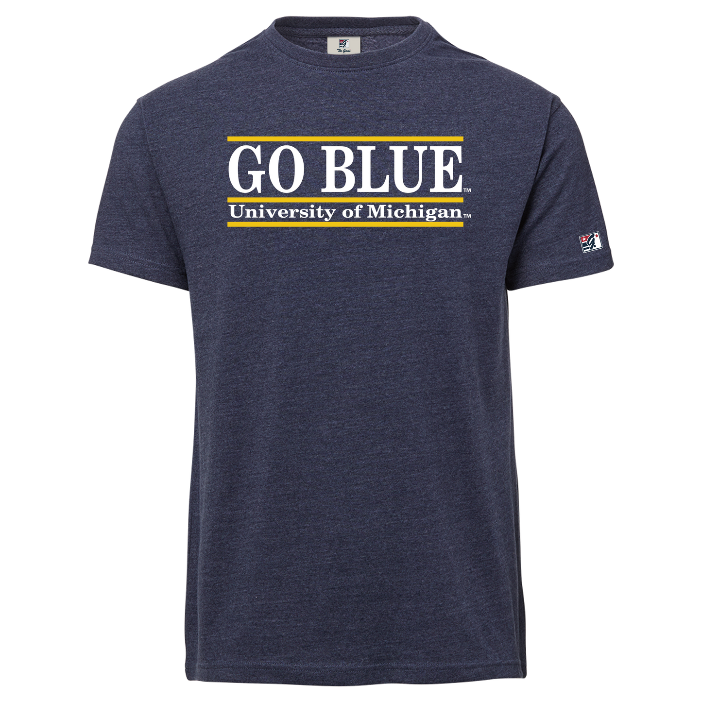 Michigan Go Blue Bar Tee
