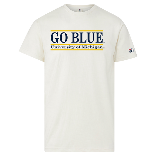 Michigan Go Blue Bar Tee
