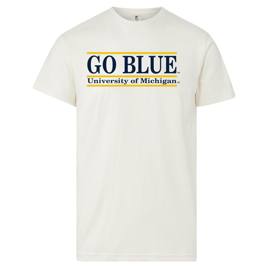 Michigan Go Blue Bar Tee
