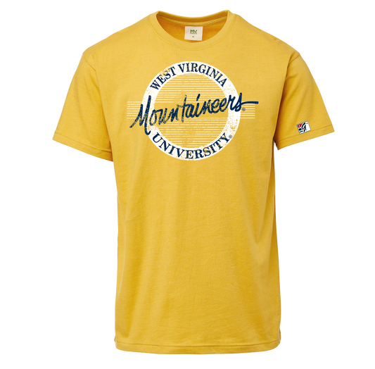 West Virginia Retro Circle Tee