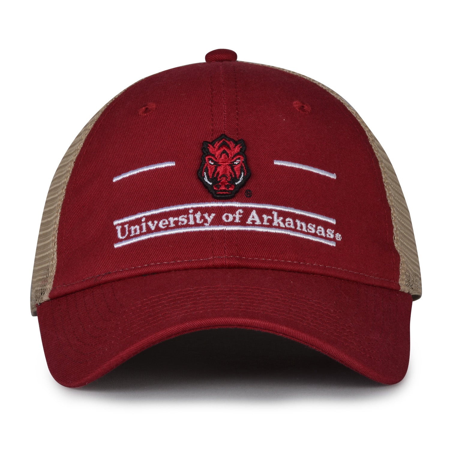 Arkansas Razorbacks trucker hat with mesh back