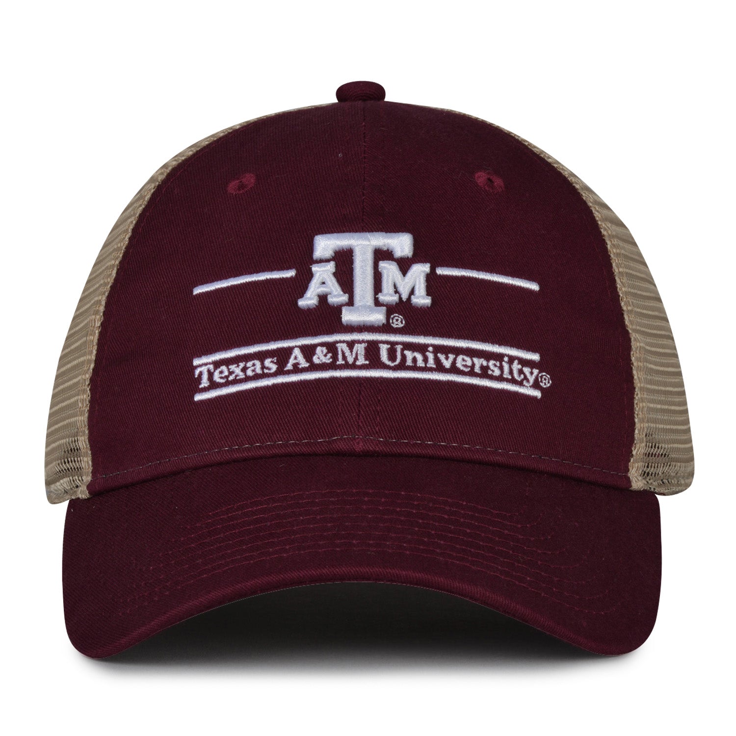 Texas A&M Aggies trucker hat with mesh design