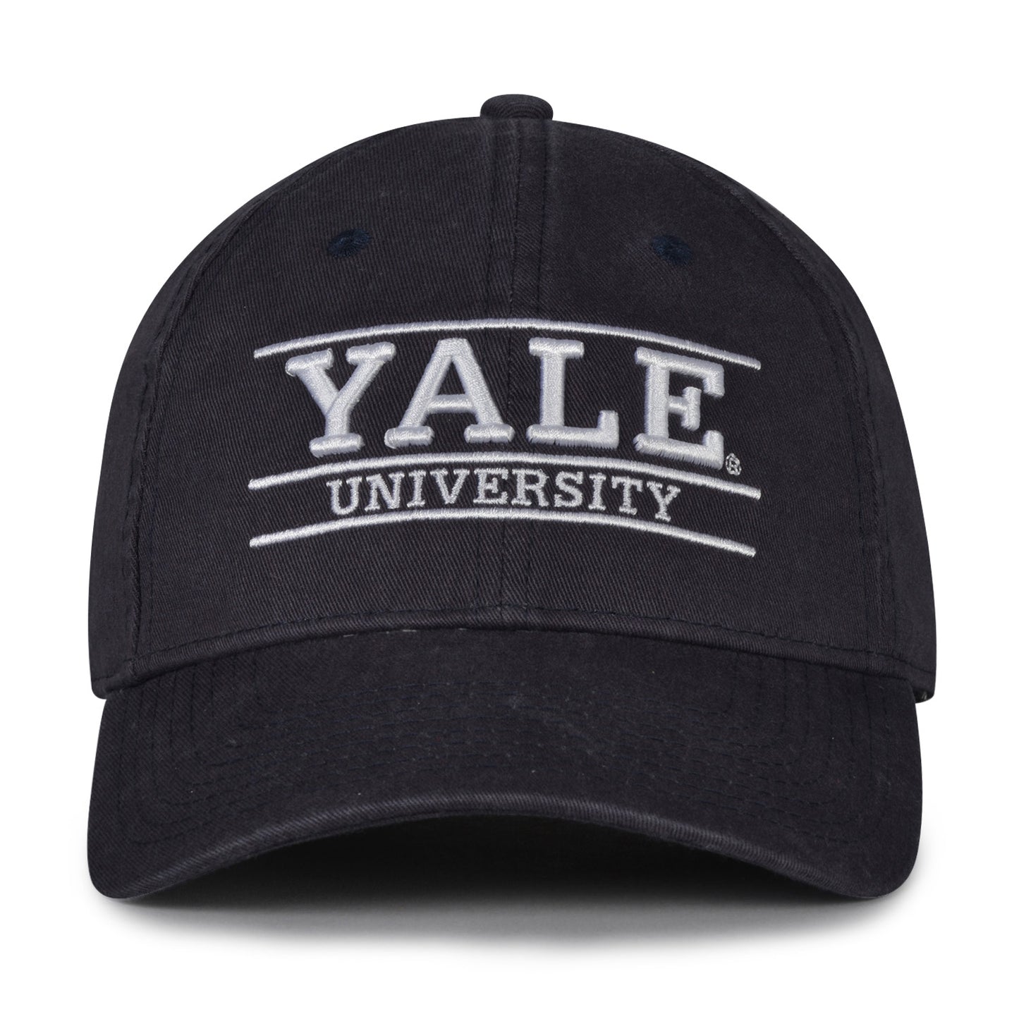 The Game Yale University NCAA Adjustable Snapback Hat - White Cotton Twill Bar Design
