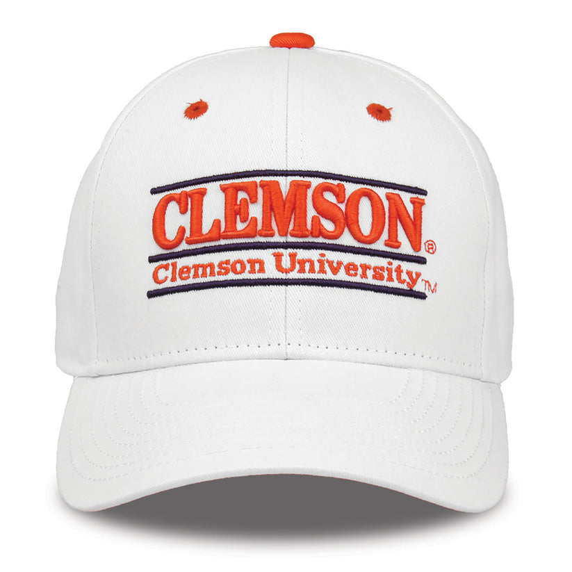 Clemson Hat 'CLEMSON' Bar Design – The Game Caps