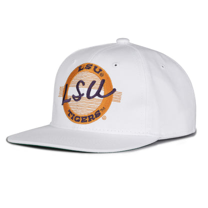 LSU Snapback Hat Retro Circle Design