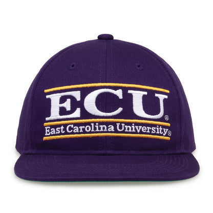 ECU Hat Retro Snapback Bar Design