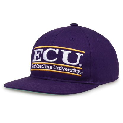 ECU Hat Retro Snapback Bar Design