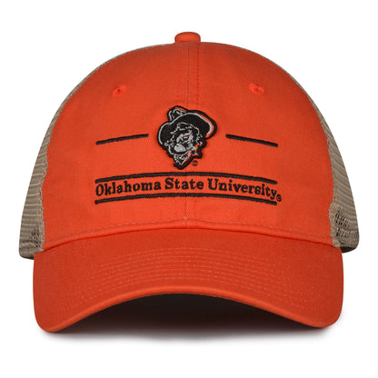 Oklahoma State Cowboys trucker hat with breathable mesh