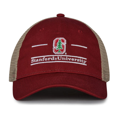 Stanford Cardinal trucker hat with mesh backing