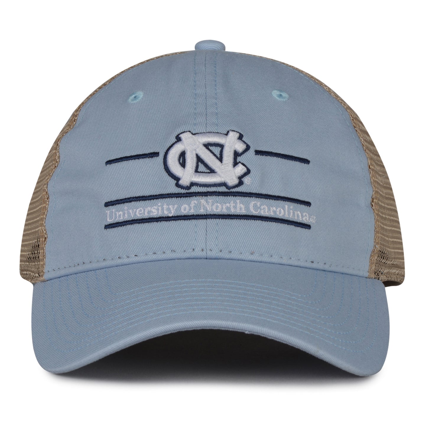 North Carolina Tar Heels trucker hat with mesh design